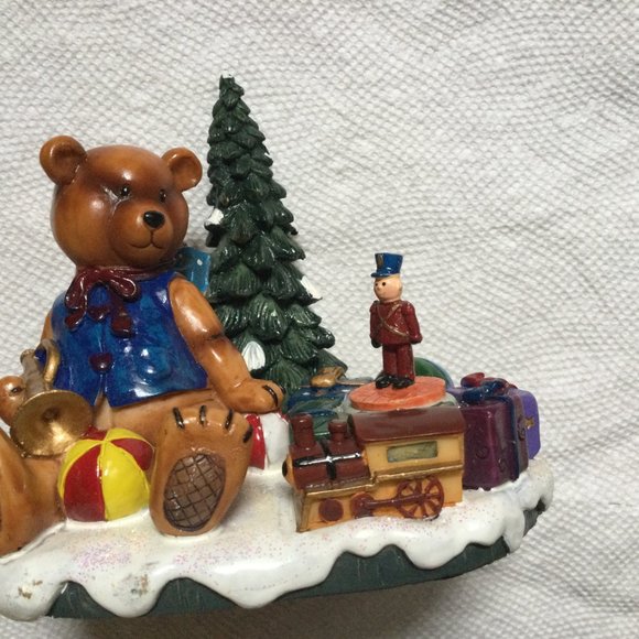 Christmas décor teddy bear Christmas tree nutcracker Christmas gift ceramic - Picture 7 of 7